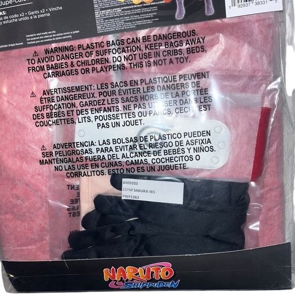 Naruto Sakura adult costume 
Adult standard size (fits up to size 12) - Picture 7 of 7